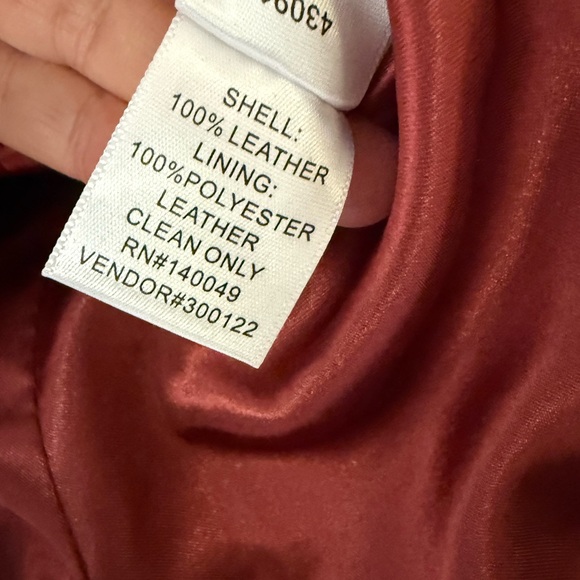 Chadwicks Women's Red Suede Utility Jacket - Picture 3 of 4